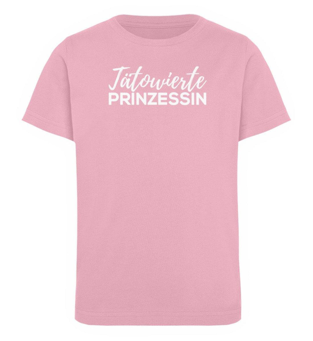 Tätowierte Prinzessin Words on Shirts PR  - Kinder Organic T-Shirt - Words on Shirts Sag es mit dem Mittelfinger Shirts Hoodies Sweatshirt Taschen Gymsack Spruch Sprüche Statement