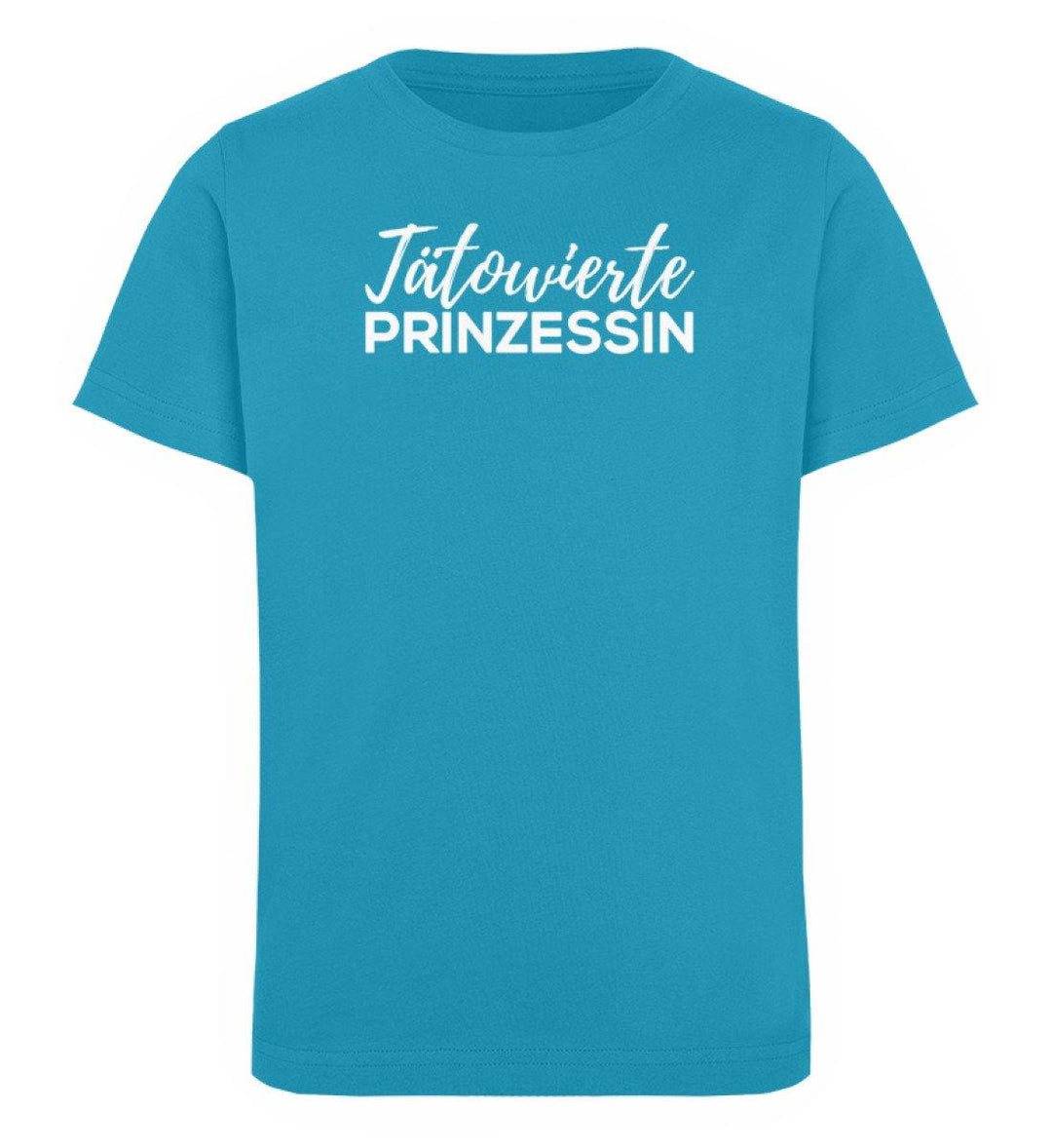Tätowierte Prinzessin Words on Shirts PR  - Kinder Organic T-Shirt - Words on Shirts Sag es mit dem Mittelfinger Shirts Hoodies Sweatshirt Taschen Gymsack Spruch Sprüche Statement
