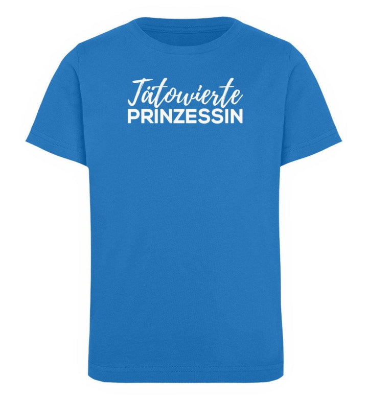 Tätowierte Prinzessin Words on Shirts PR  - Kinder Organic T-Shirt - Words on Shirts Sag es mit dem Mittelfinger Shirts Hoodies Sweatshirt Taschen Gymsack Spruch Sprüche Statement