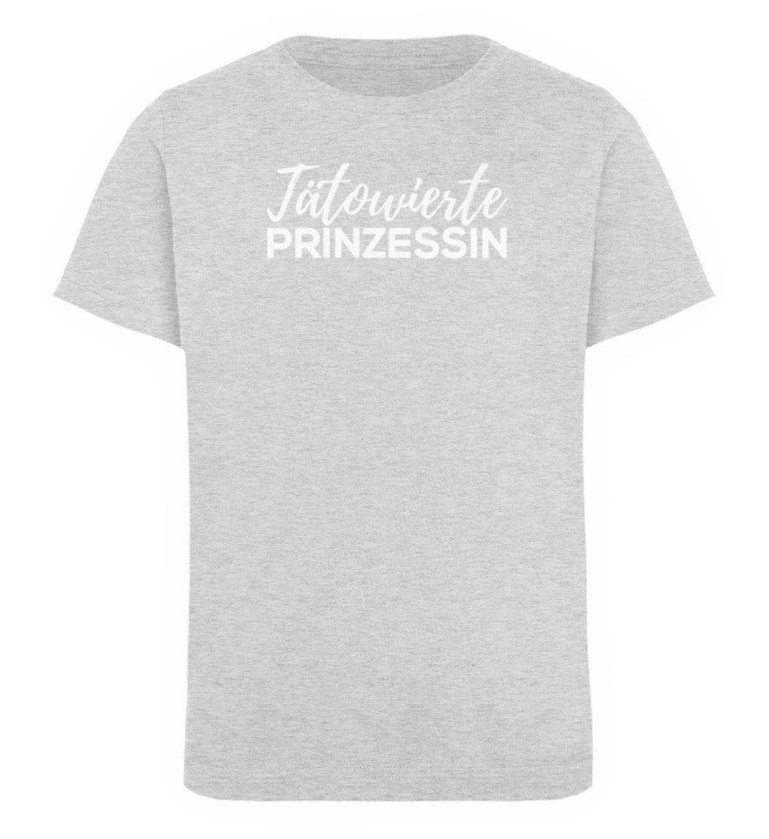 Tätowierte Prinzessin Words on Shirts PR  - Kinder Organic T-Shirt - Words on Shirts Sag es mit dem Mittelfinger Shirts Hoodies Sweatshirt Taschen Gymsack Spruch Sprüche Statement