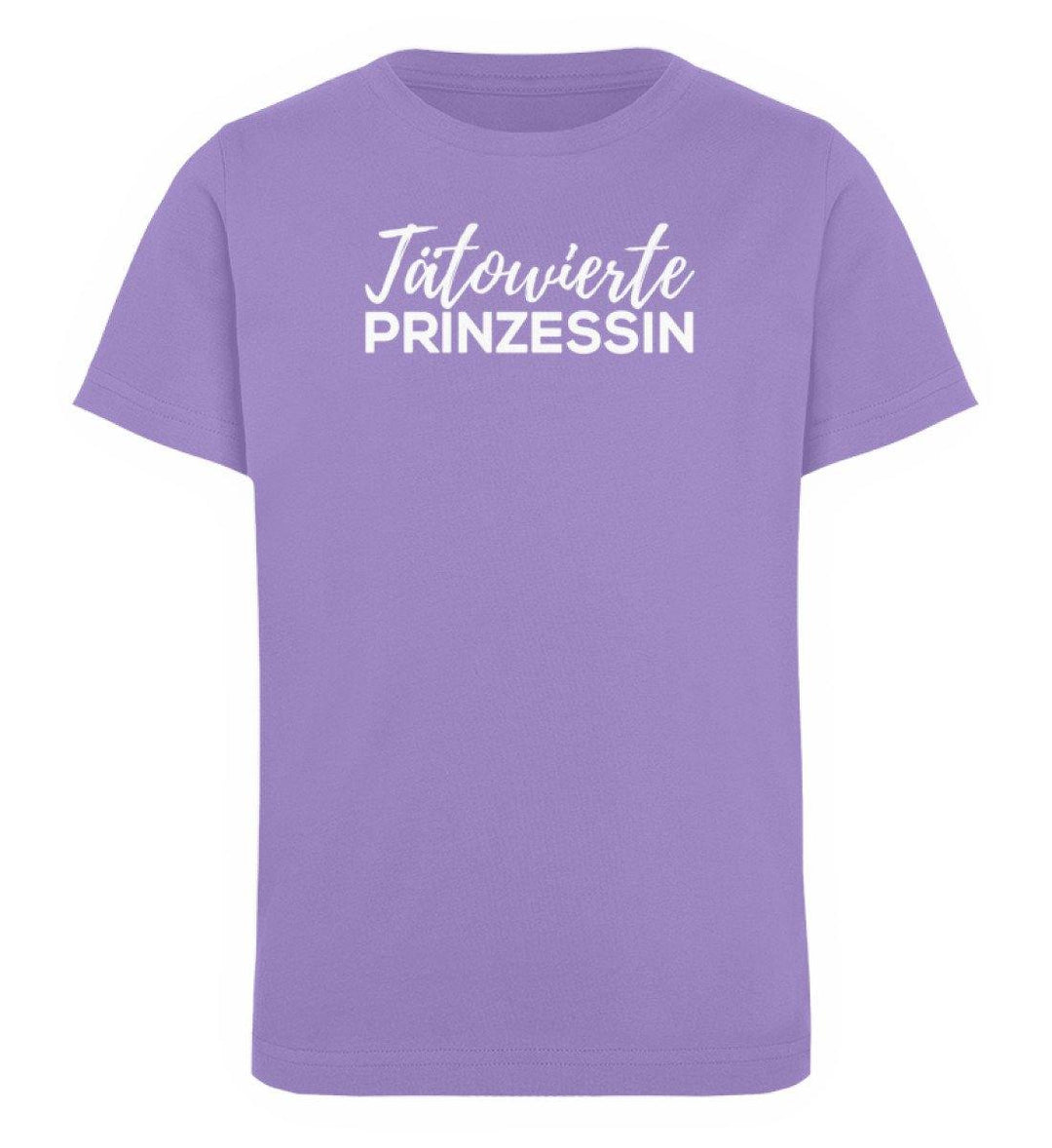 Tätowierte Prinzessin Words on Shirts PR  - Kinder Organic T-Shirt - Words on Shirts Sag es mit dem Mittelfinger Shirts Hoodies Sweatshirt Taschen Gymsack Spruch Sprüche Statement