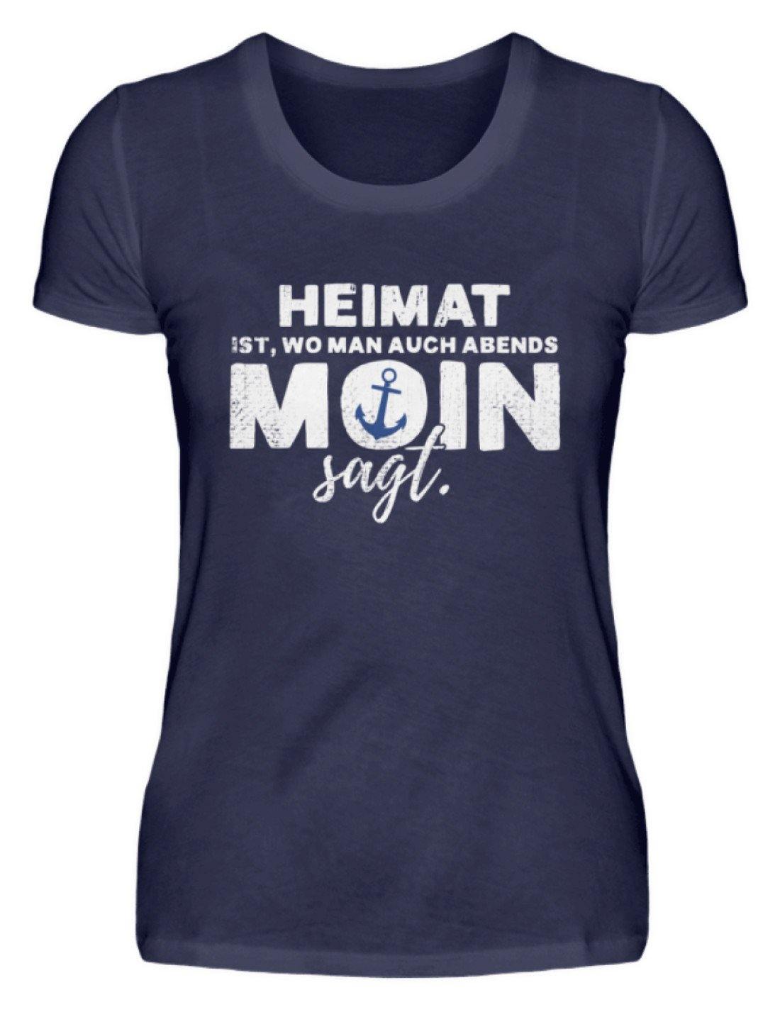 Abends Moin sagt 2 - Norddeutsch  - Damenshirt