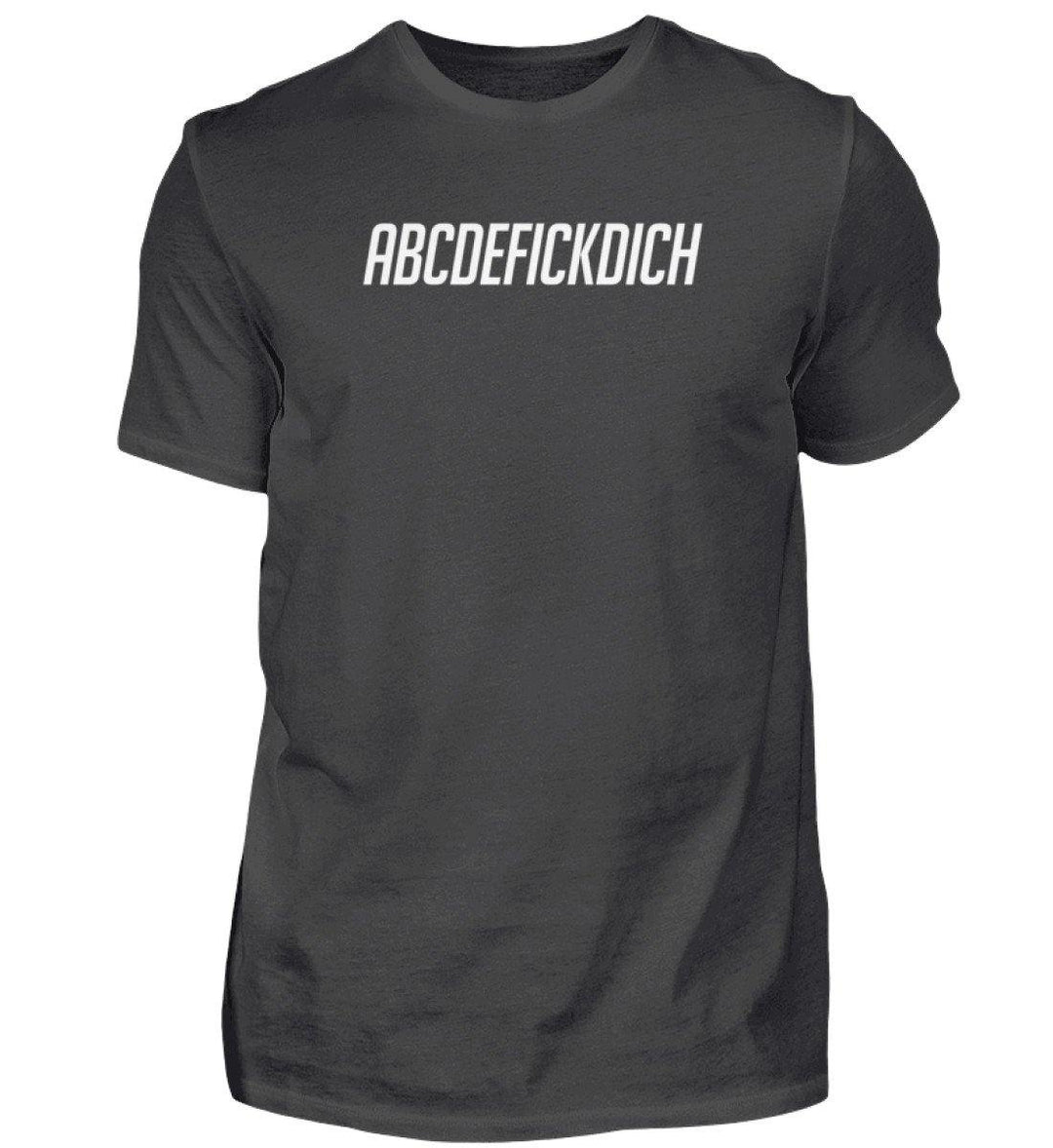 ABCDEFICKDICH -  Words on Shirts - PR  - Herren Premiumshirt - Words on Shirts Sag es mit dem Mittelfinger Shirts Hoodies Sweatshirt Taschen Gymsack Spruch Sprüche Statement