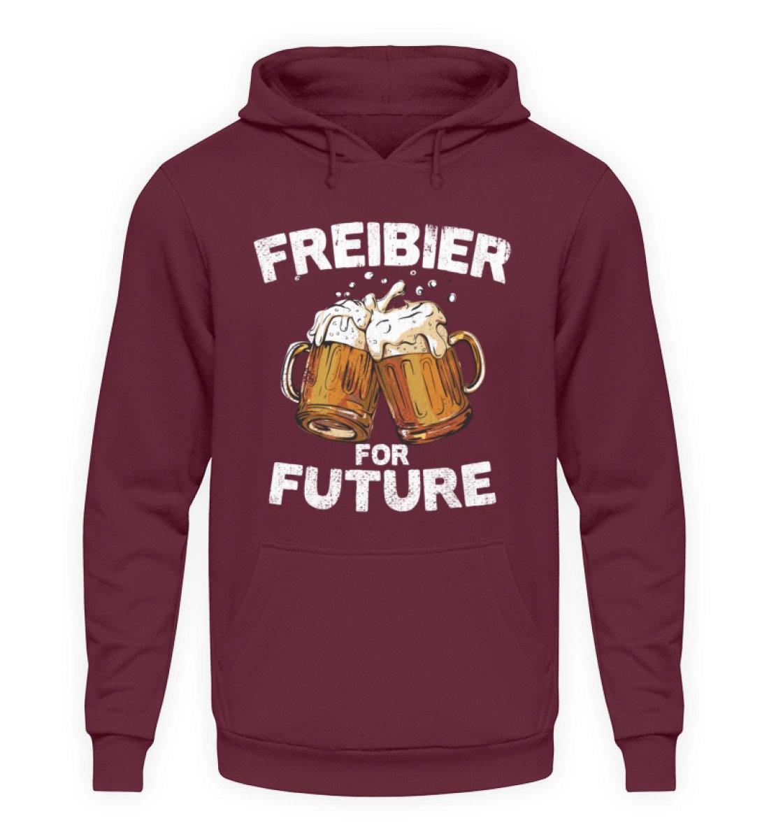 Freibier for Future - Words on Shirts  - Unisex Kapuzenpullover Hoodie