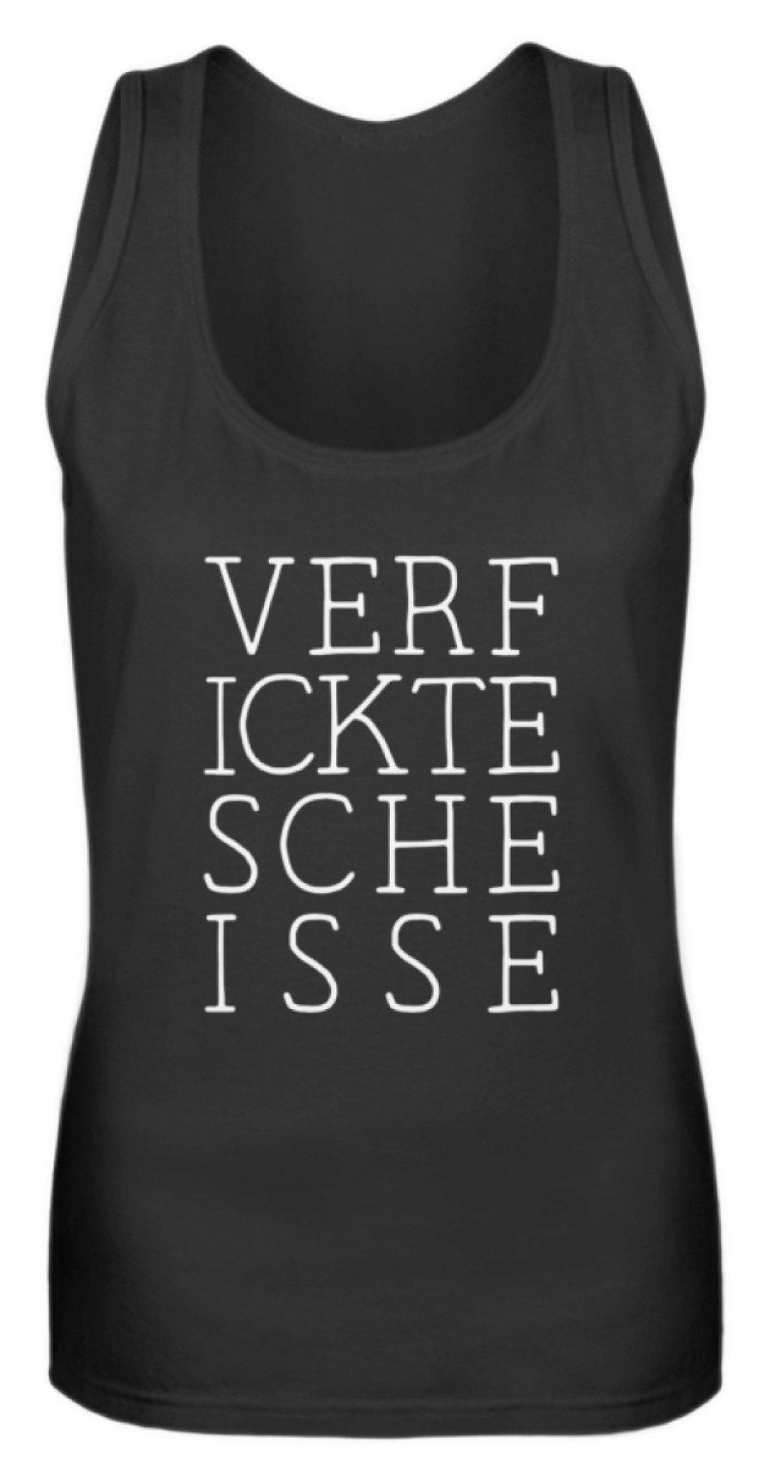 Verf ickte sche isse - Words on Shirts  - Frauen Tanktop - Words on Shirts Sag es mit dem Mittelfinger Shirts Hoodies Sweatshirt Taschen Gymsack Spruch Sprüche Statement