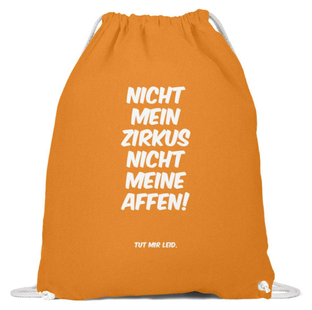 Nicht mein Zirkus - Words on Shirts  - Baumwoll Gymsac - Words on Shirts Sag es mit dem Mittelfinger Shirts Hoodies Sweatshirt Taschen Gymsack Spruch Sprüche Statement