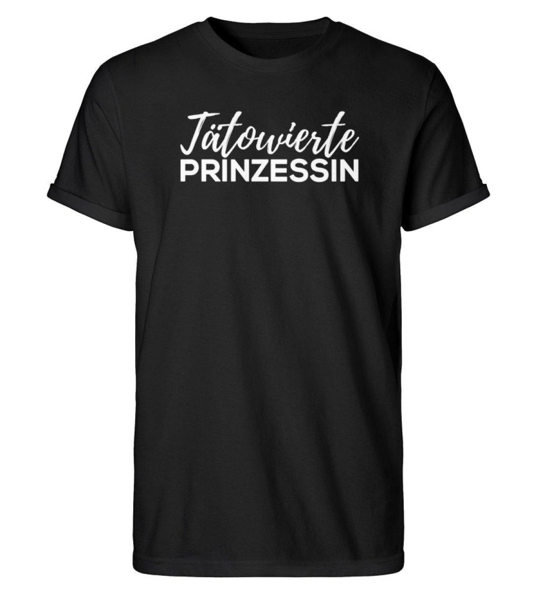 Tätowierte Prinzessin Words on Shirts PR  - Herren RollUp Shirt - Words on Shirts Sag es mit dem Mittelfinger Shirts Hoodies Sweatshirt Taschen Gymsack Spruch Sprüche Statement