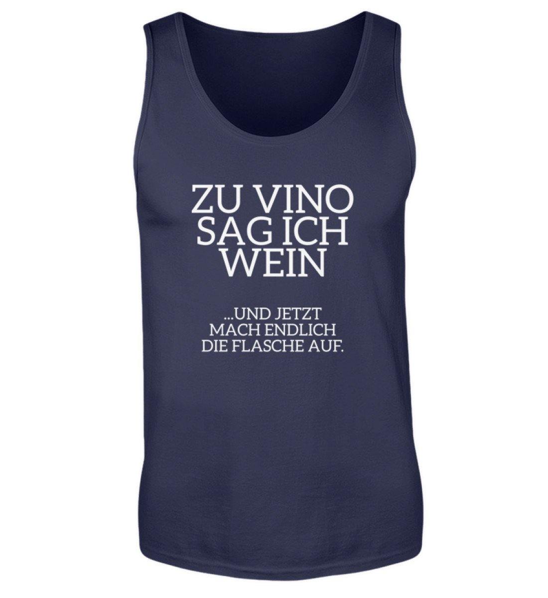Zu Vino Sag Ich Wein - Flasche auf  - Herren Tanktop