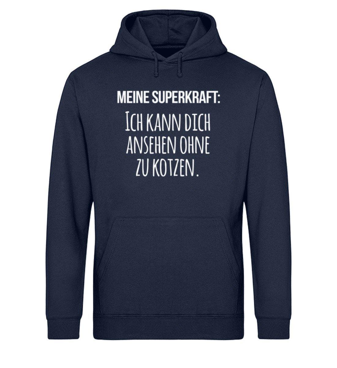 Meine Superkraft: ohne zu kotzen  - Unisex Organic Hoodie