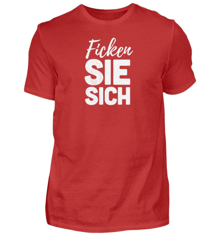 F!cken Sie sich - Words on Shirts - PR  - Herren Premiumshirt - Words on Shirts Sag es mit dem Mittelfinger Shirts Hoodies Sweatshirt Taschen Gymsack Spruch Sprüche Statement