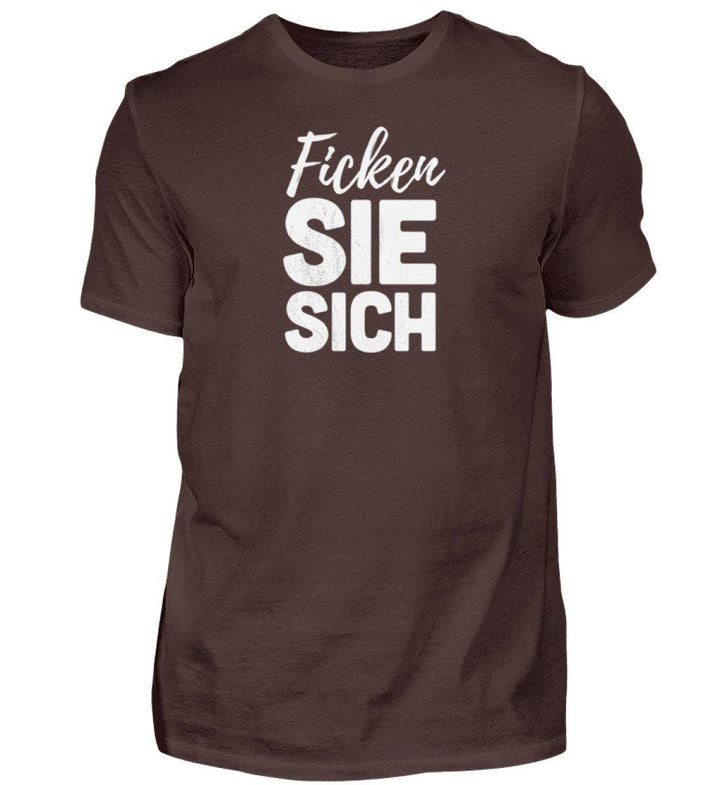F!cken Sie sich - Words on Shirts - PR  - Herren Premiumshirt - Words on Shirts Sag es mit dem Mittelfinger Shirts Hoodies Sweatshirt Taschen Gymsack Spruch Sprüche Statement