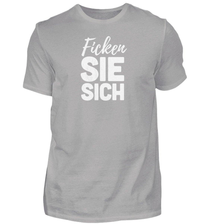 F!cken Sie sich - Words on Shirts - PR  - Herren Premiumshirt - Words on Shirts Sag es mit dem Mittelfinger Shirts Hoodies Sweatshirt Taschen Gymsack Spruch Sprüche Statement