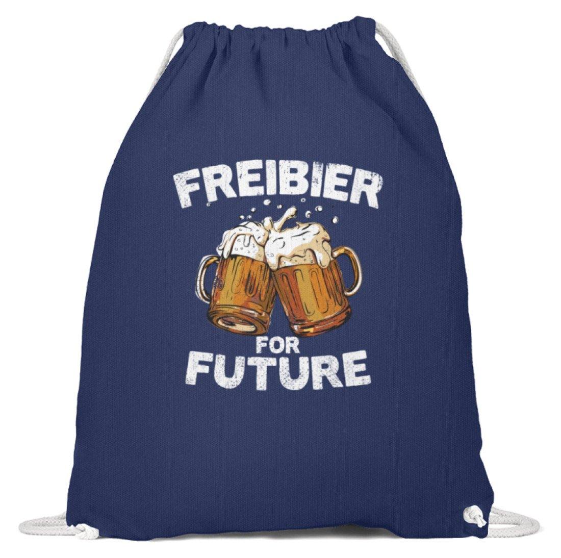 Freibier for Future - Words on Shirts  - Baumwoll Gymsac