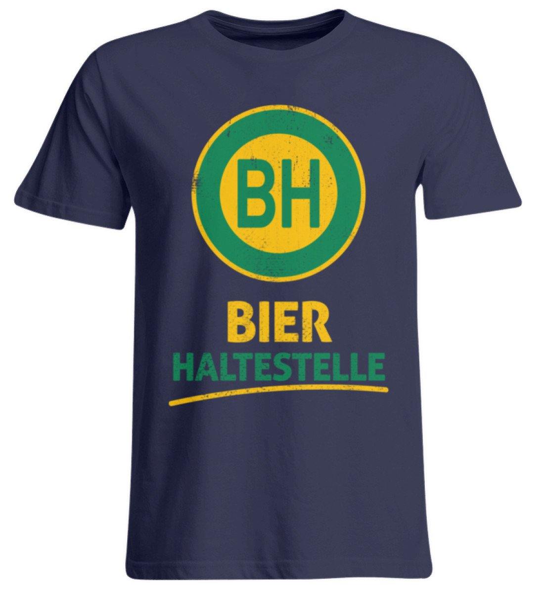 BH Bier Haltestelle - Words on Shirts  - Übergrößenshirt