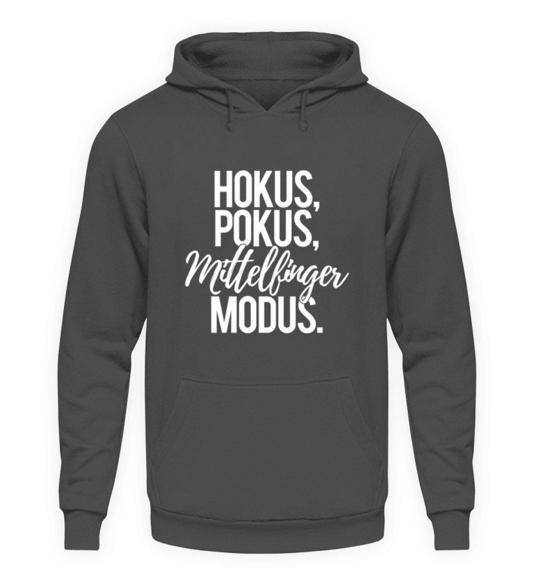 Hokus Pokus Mittelfinger Modus  - Unisex Kapuzenpullover Hoodie