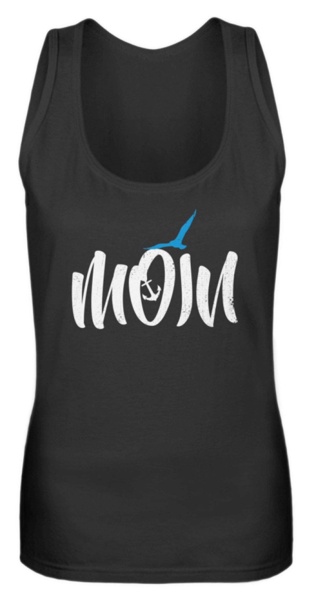 Moin Anker Möwe - Norddeutsch   - Frauen Tanktop - Words on Shirts Sag es mit dem Mittelfinger Shirts Hoodies Sweatshirt Taschen Gymsack Spruch Sprüche Statement