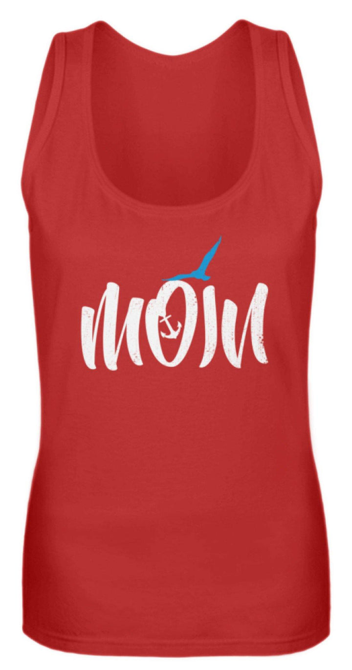 Moin Anker Möwe - Norddeutsch   - Frauen Tanktop - Words on Shirts Sag es mit dem Mittelfinger Shirts Hoodies Sweatshirt Taschen Gymsack Spruch Sprüche Statement
