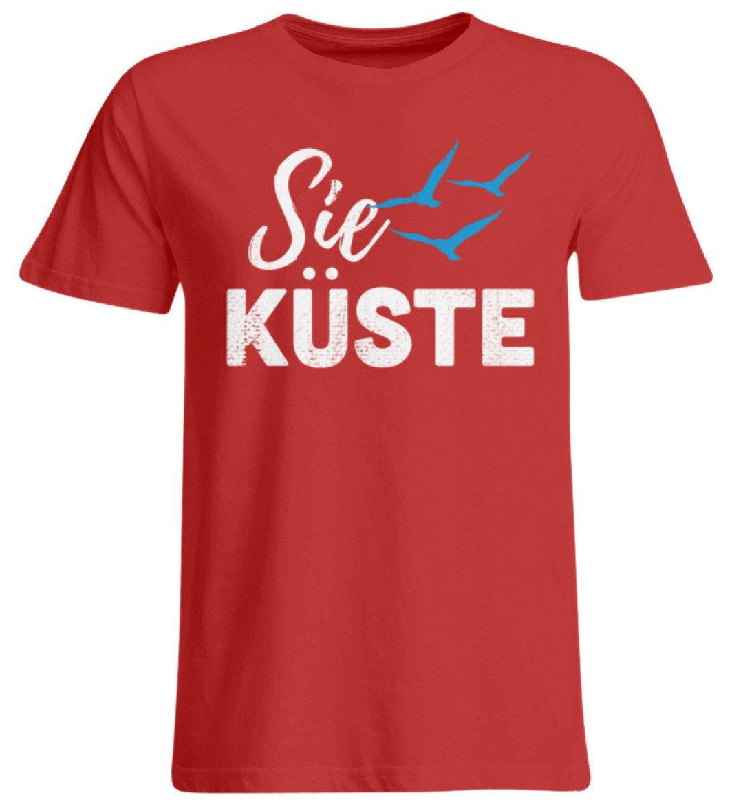 Die Küste - Norddeutsch  - Übergrößenshirt - Words on Shirts Sag es mit dem Mittelfinger Shirts Hoodies Sweatshirt Taschen Gymsack Spruch Sprüche Statement