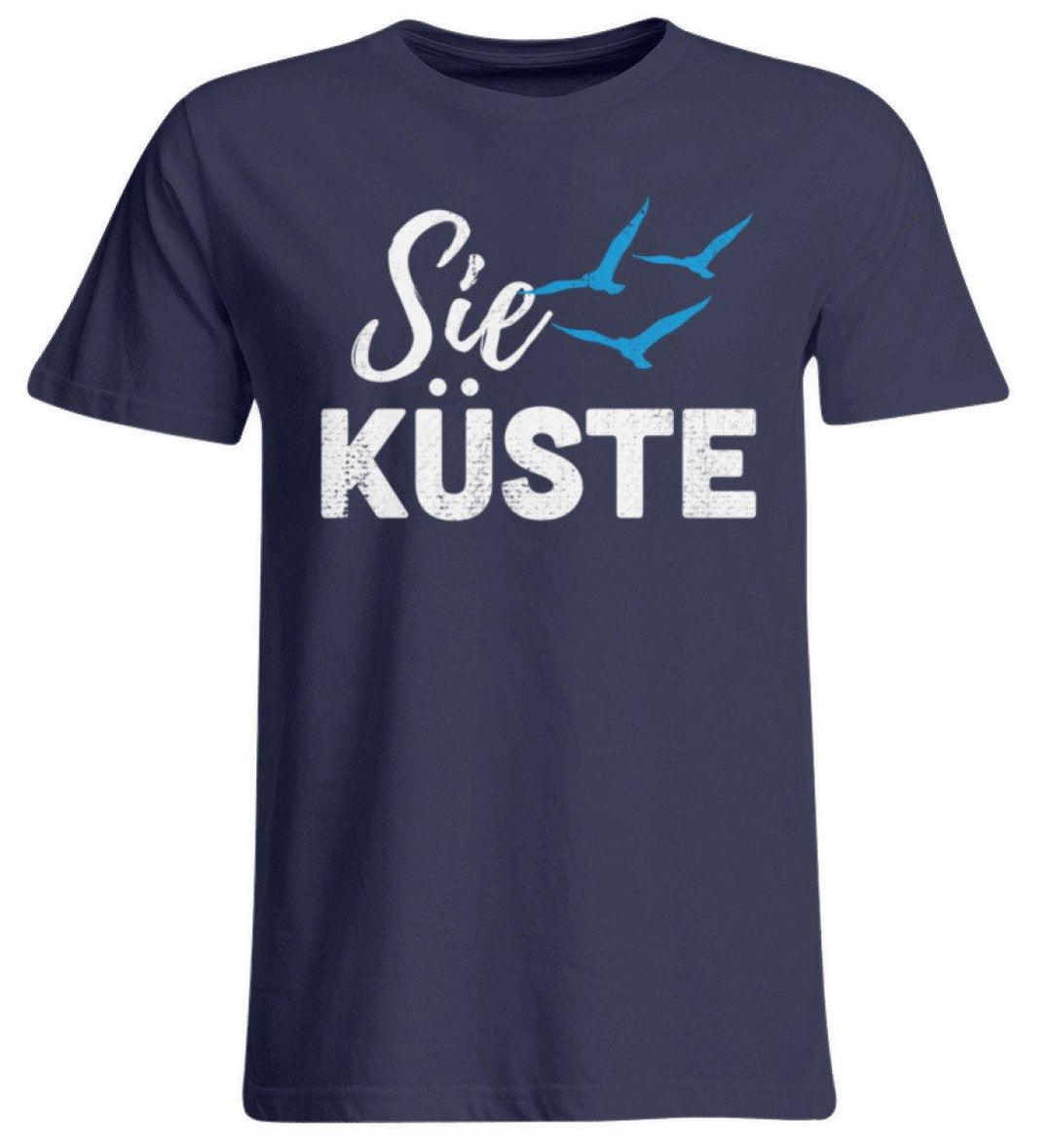 Die Küste - Norddeutsch  - Übergrößenshirt - Words on Shirts Sag es mit dem Mittelfinger Shirts Hoodies Sweatshirt Taschen Gymsack Spruch Sprüche Statement