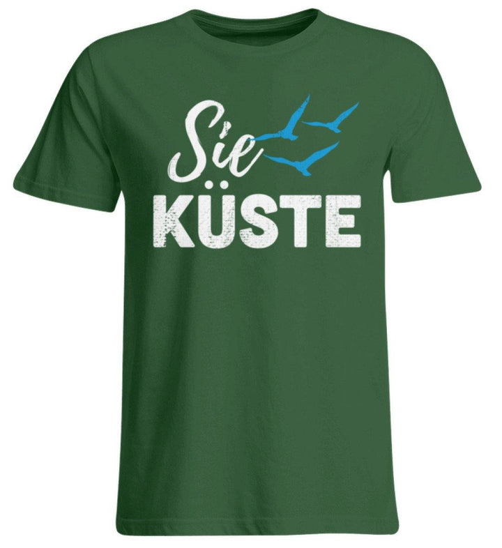Die Küste - Norddeutsch  - Übergrößenshirt - Words on Shirts Sag es mit dem Mittelfinger Shirts Hoodies Sweatshirt Taschen Gymsack Spruch Sprüche Statement