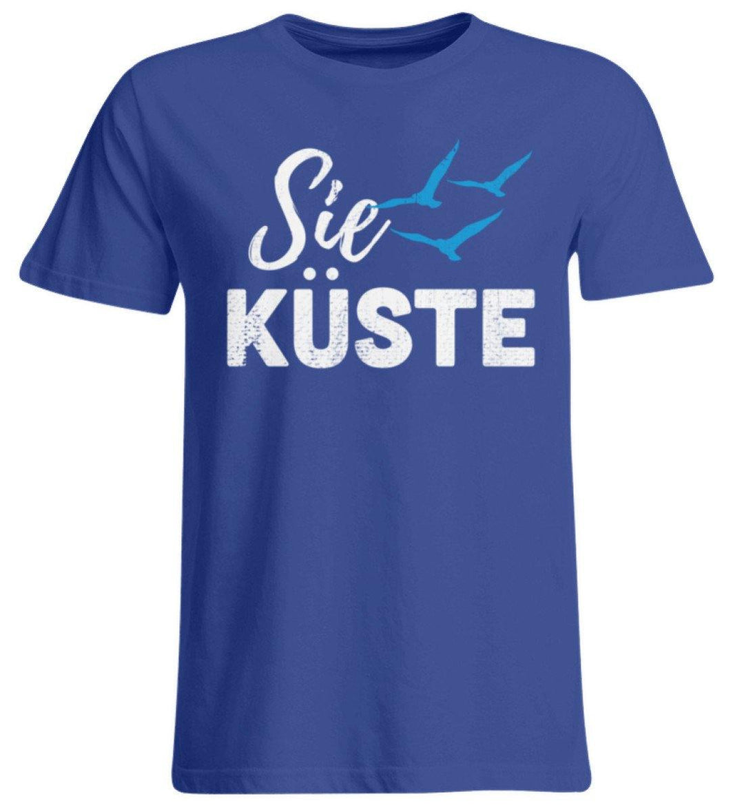 Die Küste - Norddeutsch  - Übergrößenshirt - Words on Shirts Sag es mit dem Mittelfinger Shirts Hoodies Sweatshirt Taschen Gymsack Spruch Sprüche Statement