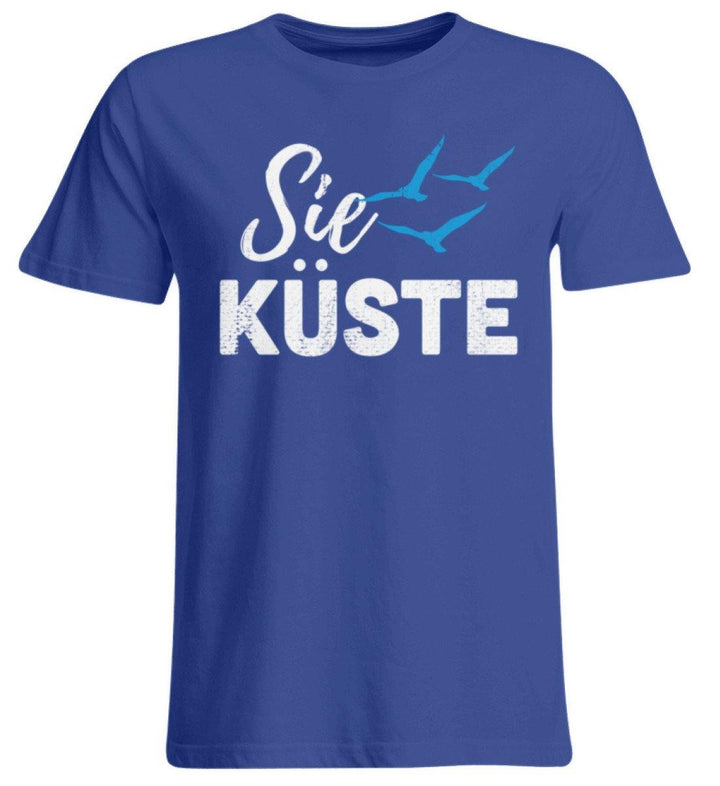 Die Küste - Norddeutsch  - Übergrößenshirt - Words on Shirts Sag es mit dem Mittelfinger Shirts Hoodies Sweatshirt Taschen Gymsack Spruch Sprüche Statement