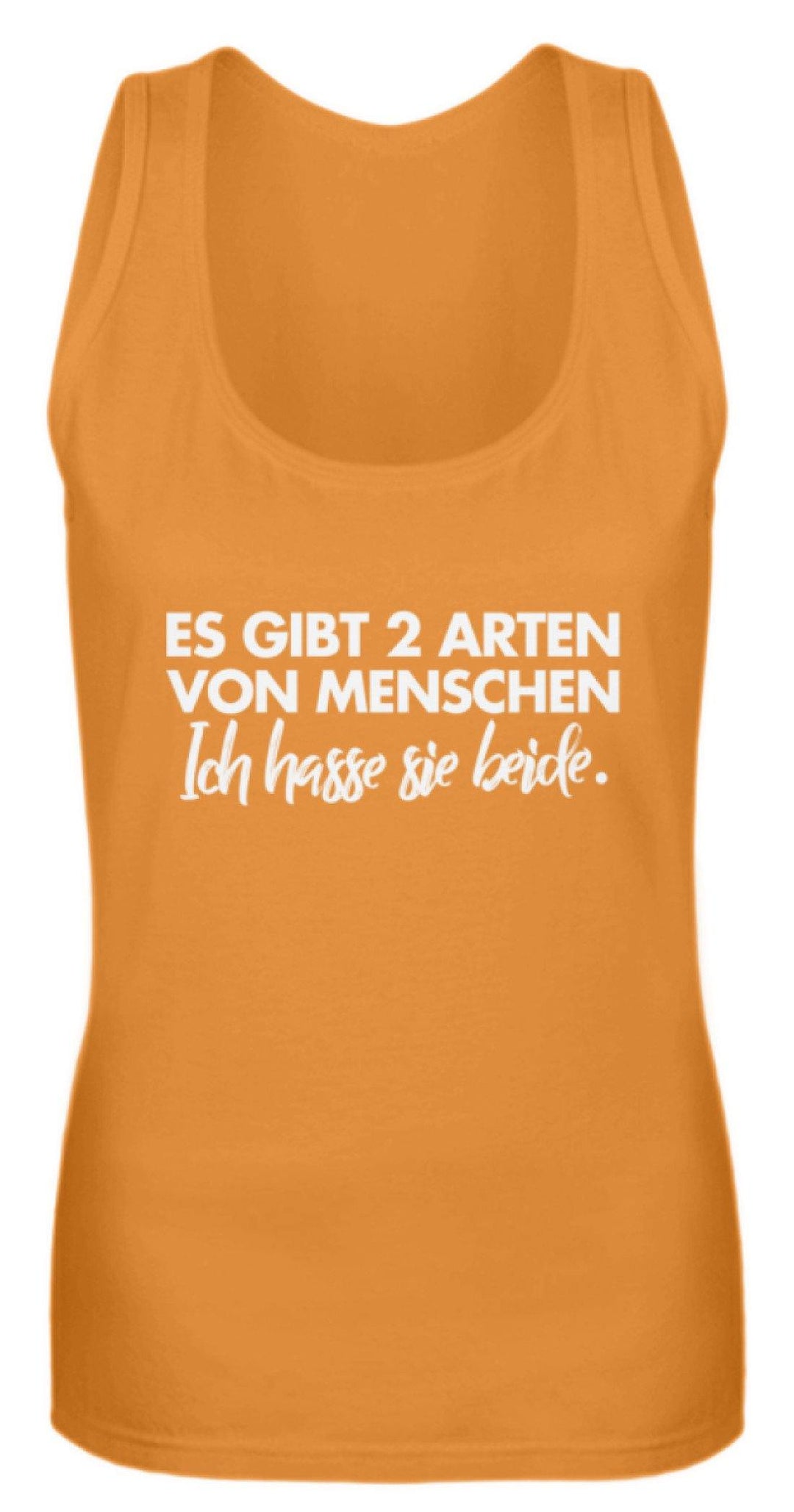 2 Arten von Menschen - Words on Shirts  - Frauen Tanktop - Words on Shirts Sag es mit dem Mittelfinger Shirts Hoodies Sweatshirt Taschen Gymsack Spruch Sprüche Statement