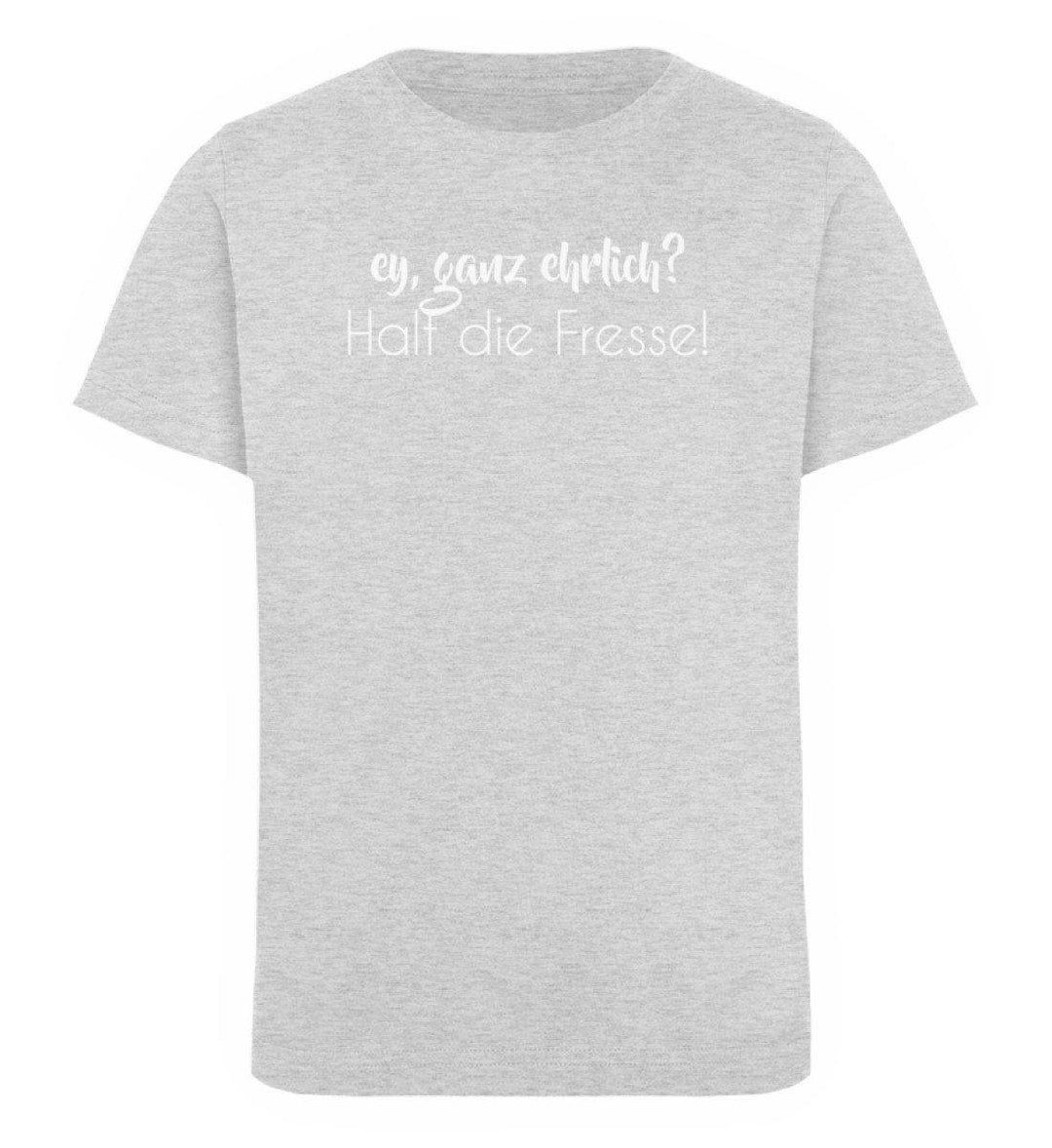 Ey, halt die Fresse Words on Shirts - PR  - Kinder Organic T-Shirt - Words on Shirts Sag es mit dem Mittelfinger Shirts Hoodies Sweatshirt Taschen Gymsack Spruch Sprüche Statement
