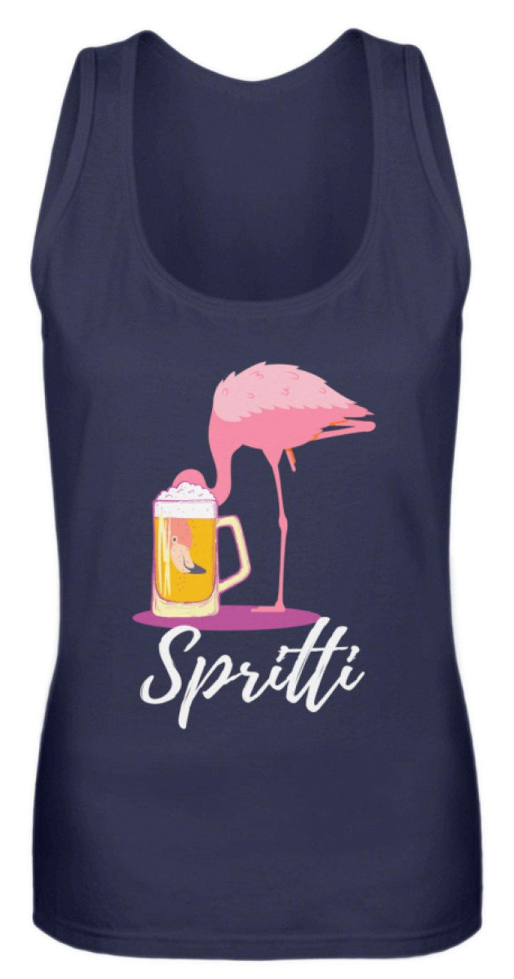 Flamingo Spritti - Words on Shirt  - Frauen Tanktop - Words on Shirts Sag es mit dem Mittelfinger Shirts Hoodies Sweatshirt Taschen Gymsack Spruch Sprüche Statement