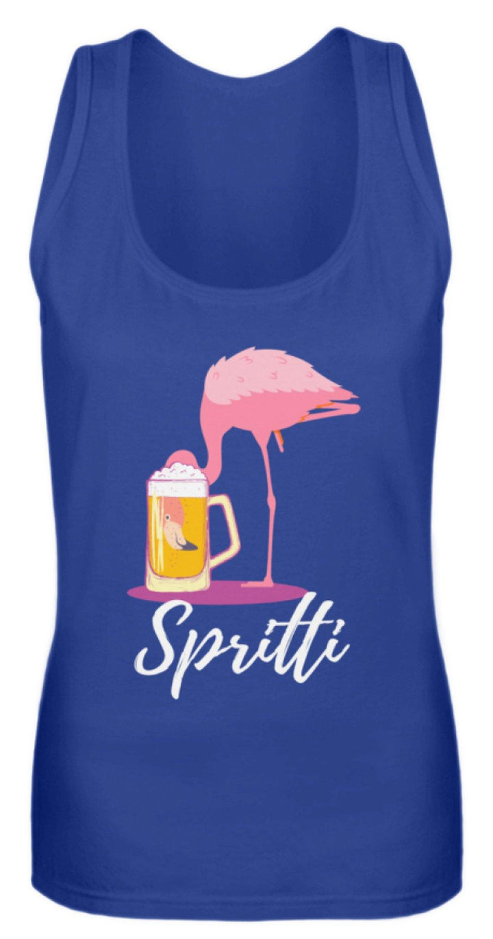 Flamingo Spritti - Words on Shirt  - Frauen Tanktop - Words on Shirts Sag es mit dem Mittelfinger Shirts Hoodies Sweatshirt Taschen Gymsack Spruch Sprüche Statement