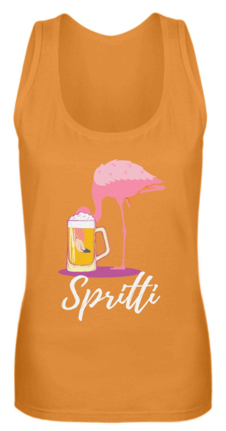 Flamingo Spritti - Words on Shirt  - Frauen Tanktop - Words on Shirts Sag es mit dem Mittelfinger Shirts Hoodies Sweatshirt Taschen Gymsack Spruch Sprüche Statement
