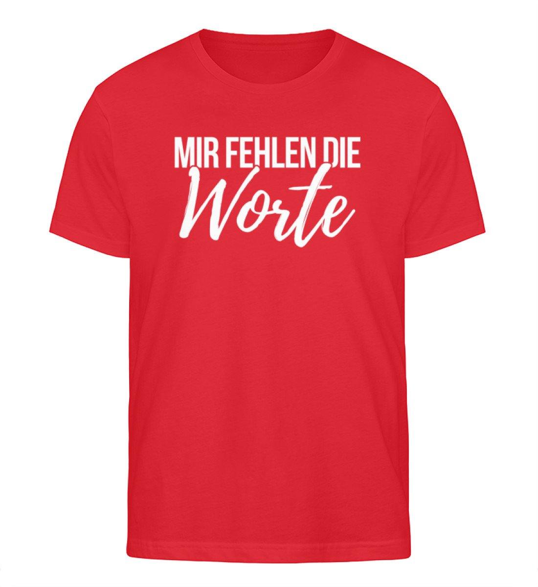 Mir fehlen die Worte - Words on Shirts  - Herren Organic Shirt